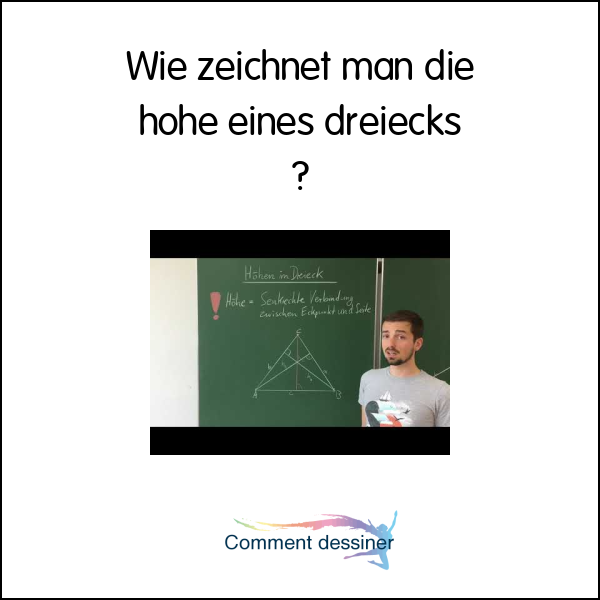 Wie zeichnet man die höhe eines dreiecks